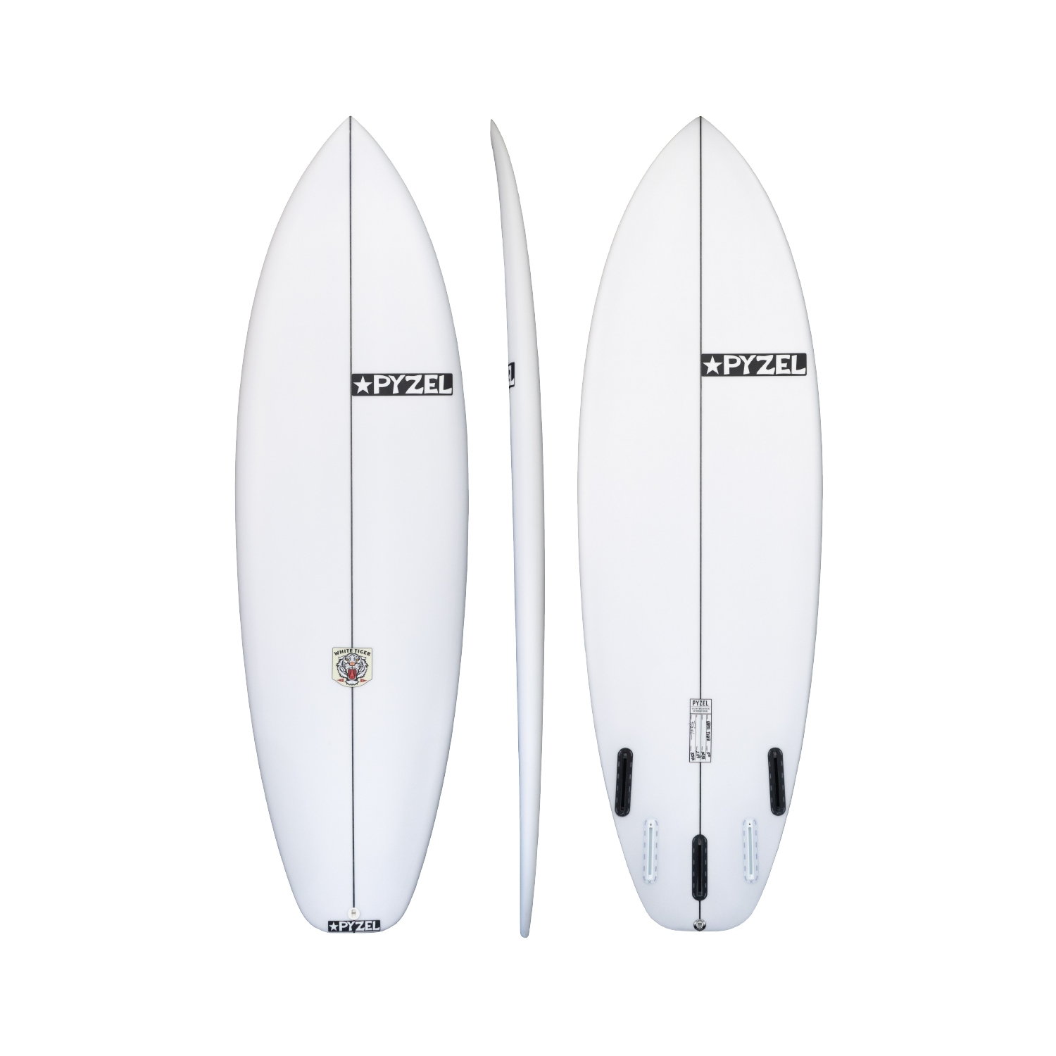 Pyzel – White Tiger (FCS II / Futures) – surf-garage.dk